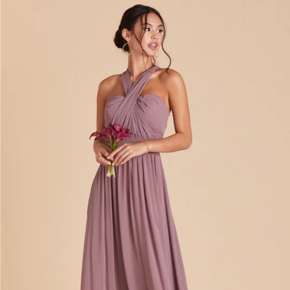 Sz Large Birdy Grey Grace Convertible Bridesmaid Dress in Dark Mauve